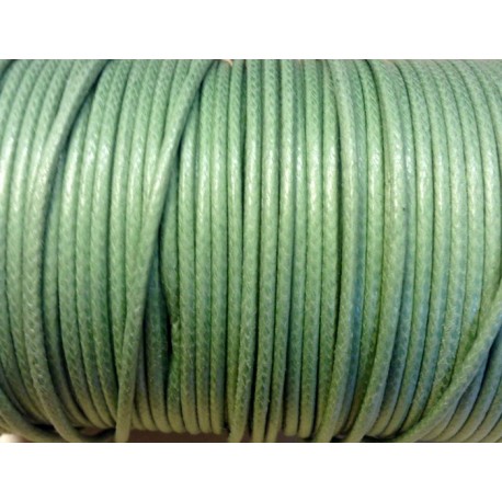 Coton ciré - Vert amande (2mm)