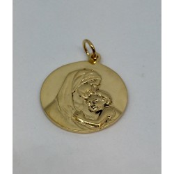 Médaille vierge plaqué or de 2.2CM